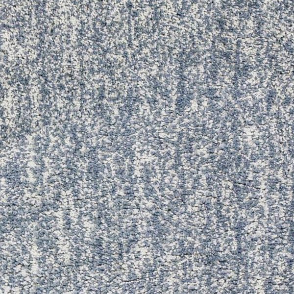 8' Slate Grey Heather Round Indoor Shag Rug - Image 3