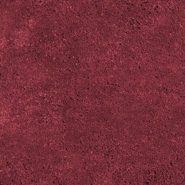 8' Red Round Indoor Shag Rug - Image 3