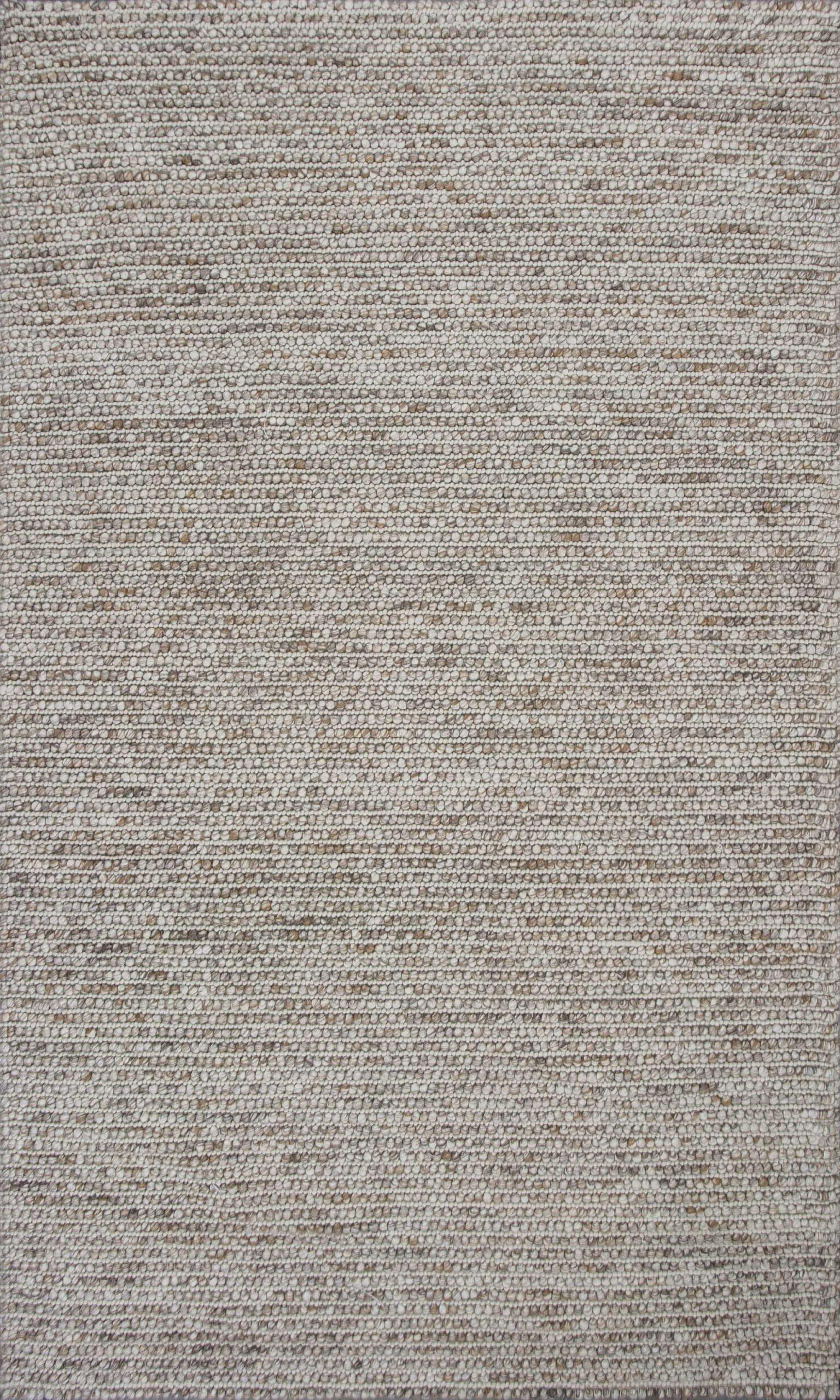 5' x 7'  Natural Wool Boucle Berber Style Area Rug