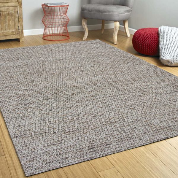 5' x 7'  Natural Wool Boucle Berber Style Area Rug - Image 5