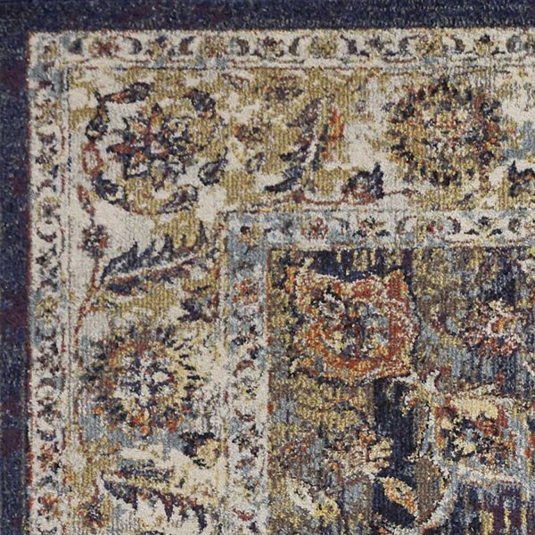 7' x 10'  Polypropylene Navy Area Rug - Image 3