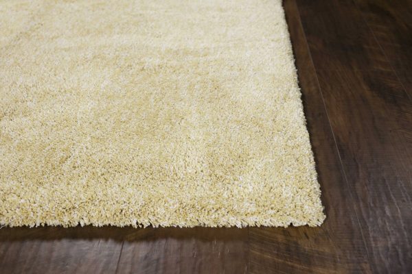 8'x10' Yellow Heather Indoor Shag Rug - Image 5