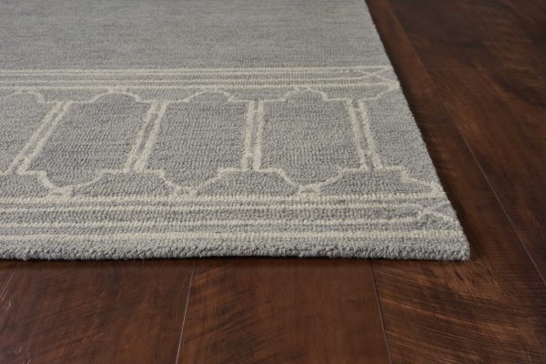 8' x 10'  Wool Grey Area Rug - Image 4