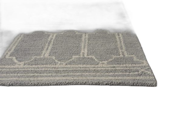8' x 10'  Wool Grey Area Rug - Image 5