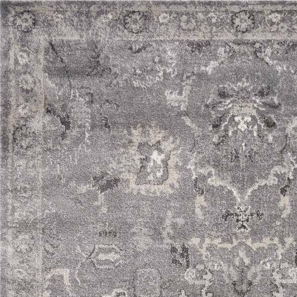7' x 9'  Polypropylene Grey Area Rug - Image 3