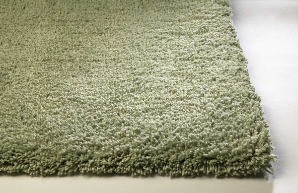 8' x 11'  Solid Color Sage Green Shag Area Rug - Image 5