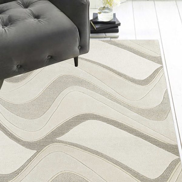 8' x 10' 6 Wool Ivory  Area Rug - Image 5