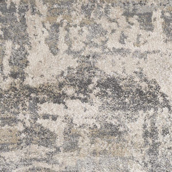 8' x 13' Shade of Gray Abstract Area Rug - Image 2