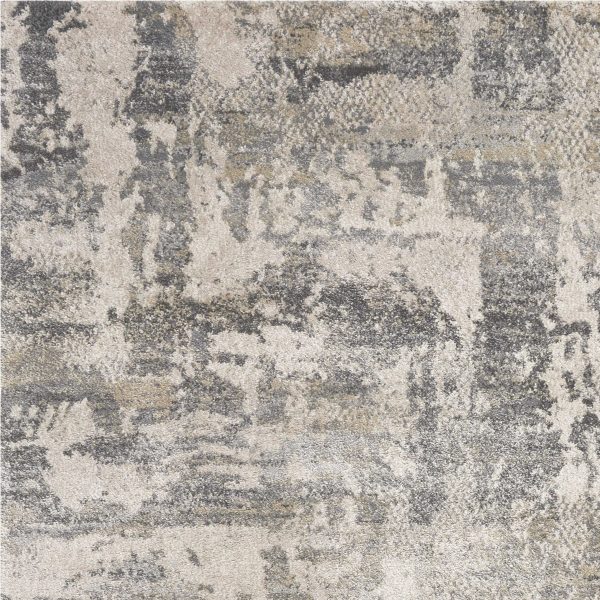 8' x 13' Shade of Gray Abstract Area Rug - Image 3