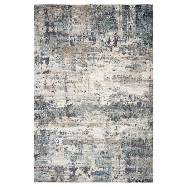 8 x 13  Ivory and Multi Gray Area Rug - Image 4