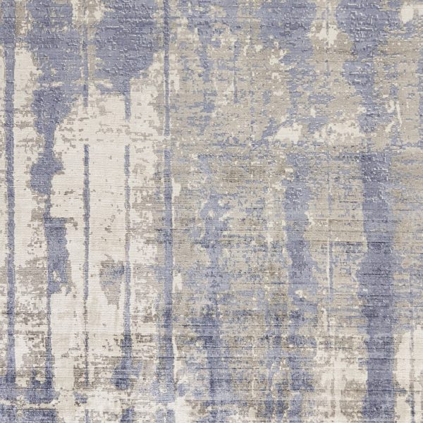 7' x 10'  Viscose Grey or  Blue Area Rug - Image 2