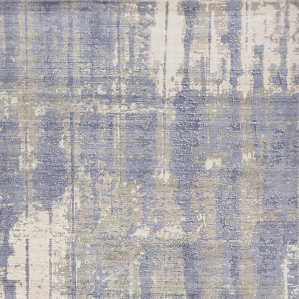 7' x 10'  Viscose Grey or  Blue Area Rug - Image 3