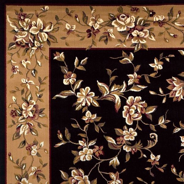 9' x 13'  Polypropylene Black or  Beige Area Rug - Image 2