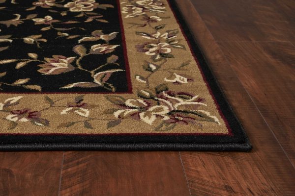 9' x 13'  Polypropylene Black or  Beige Area Rug - Image 3