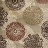 5'x8' Sage Green Machine Woven Floral Medallion Disk Indoor Area Rug
