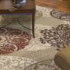 5'x8' Sage Green Machine Woven Floral Medallion Disk Indoor Area Rug - Image 2