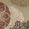 5'x8' Sage Green Machine Woven Floral Medallion Disk Indoor Area Rug - Image 3