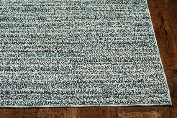 3' x 5' Lime or Mocha Abstract Waves Wool Area Rug - Image 2