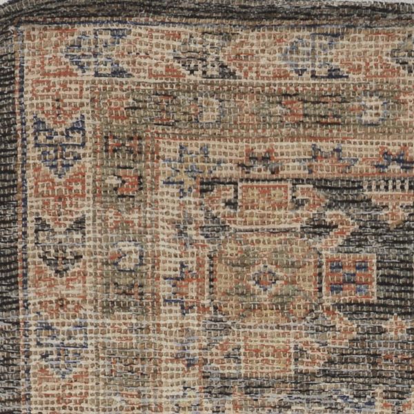 5'x7' Charcoal Hand Woven Traditional Indoor Area Rug - Image 2