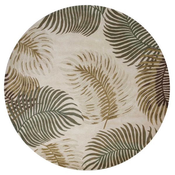 2' x 7' Blue or Sage Tropical Leaves Rug - Image 3
