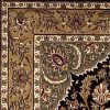 5' x 8' Black or Beige Medallion Bordered Area Rug - Image 2