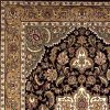 5' x 8' Black or Beige Medallion Bordered Area Rug - Image 3