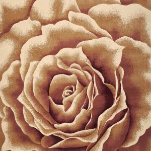 5' x 8' Ivory Floral Indoor Area Rug
