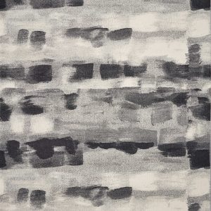 5'x8' Shades of Grey Machine Woven Abstract Brushstroke Indoor Area Rug