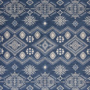 5' x 7'  Polypropylene Demin Area Rug