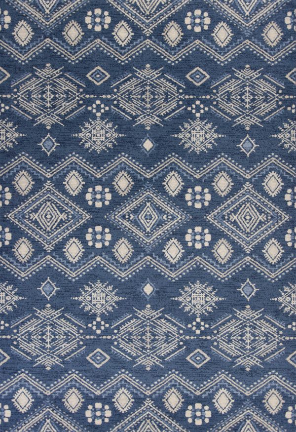 5' x 7'  Polypropylene Demin Area Rug