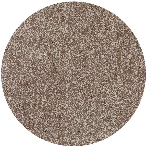 6' Round Beige Heather Plain Indoor Area Rug - Image 3