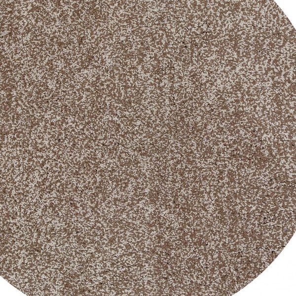 6' Round Beige Heather Plain Indoor Area Rug - Image 5