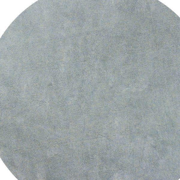 6' Blue Heather Round Indoor Shag Rug - Image 5