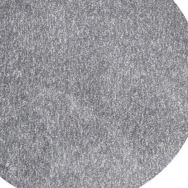 6' Round Grey Heather Plain Indoor Area Rug - Image 5