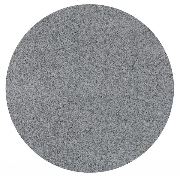 6' Grey Round Indoor Shag Rug - Image 3