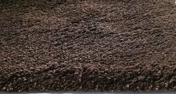 6' Round  Polyester Espresso Area Rug - Image 3