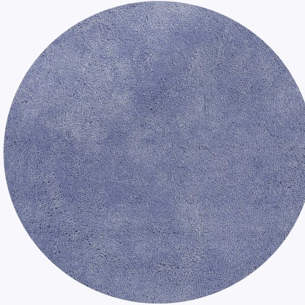 6' Purple Round Indoor Shag Rug - Image 4