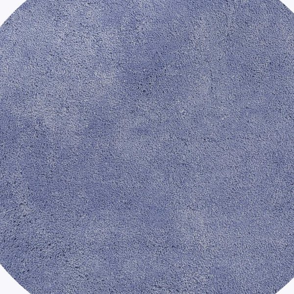 6' Purple Round Indoor Shag Rug - Image 5
