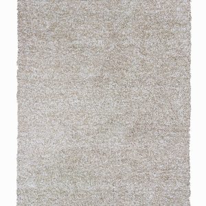 5' x 7' Ivory Heather Plain Indoor Area Rug