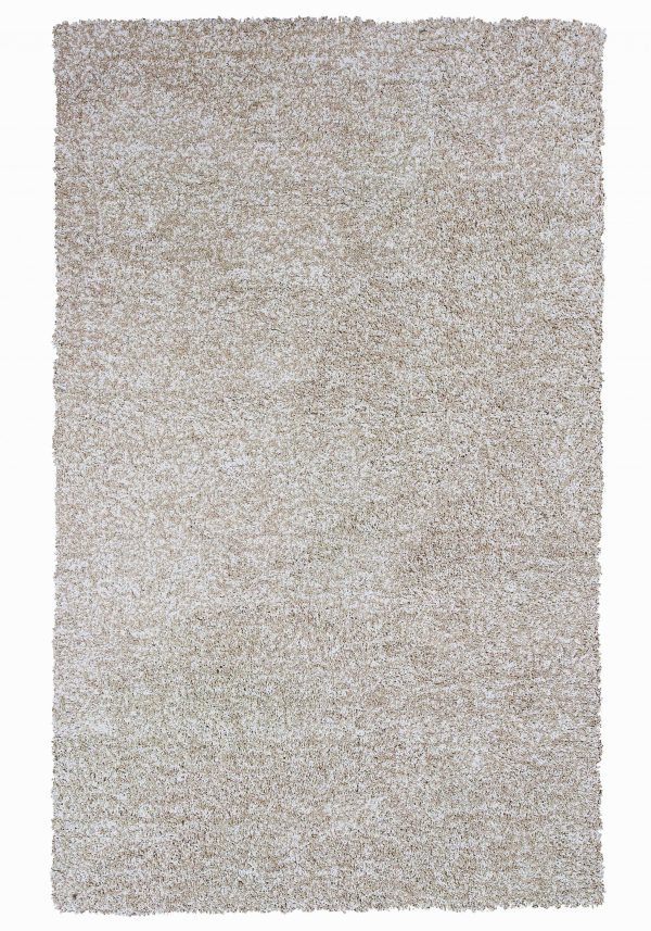 5' x 7' Ivory Heather Plain Indoor Area Rug