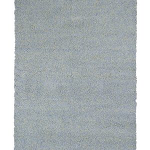 5' x 7' Blue Heather Plain Indoor Area Rug