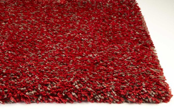 5' x 7' Red Heather Plain Indoor Area Rug - Image 5