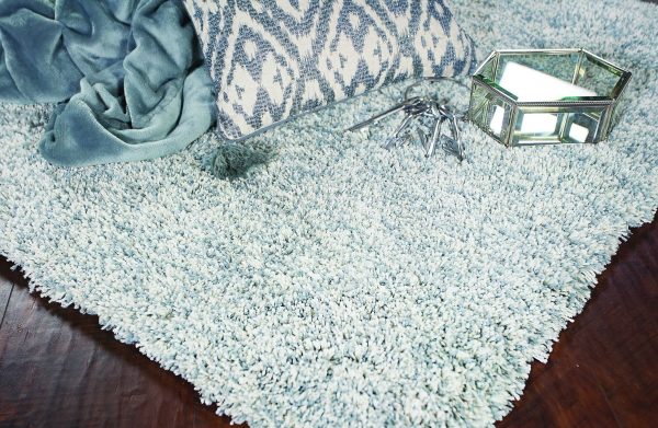 5'x7' Slate Heather Indoor Shag Rug - Image 5