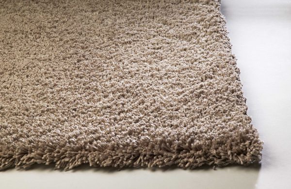 5'x7' Beige Indoor Shag Rug - Image 5