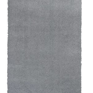 5' x 7' Grey Plain Indoor Area Rug