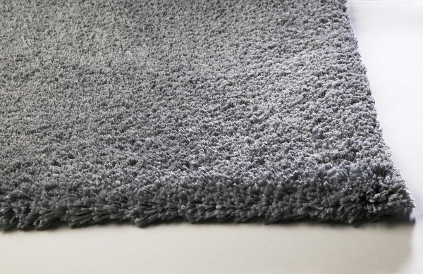 5' x 7' Grey Plain Indoor Area Rug - Image 5