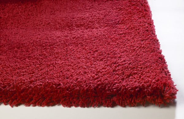 5'x7' Red Indoor Shag Rug - Image 5