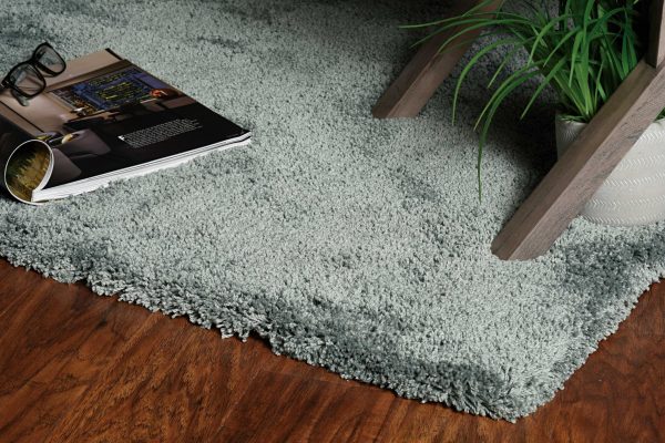 5' x 7' Slate Plain Indoor Area Rug - Image 2