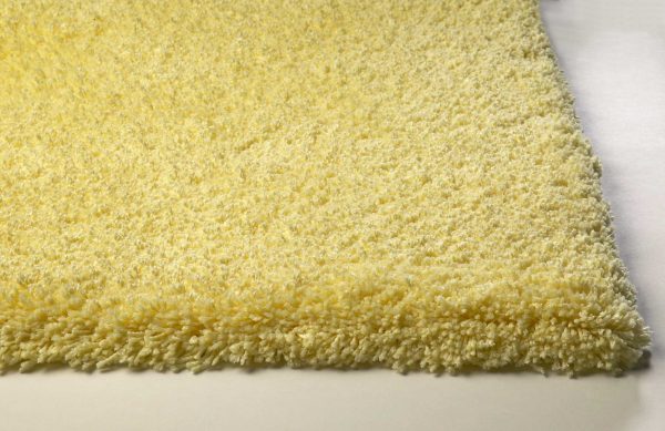 5'x7' Canary Yellow Indoor Shag Rug - Image 5