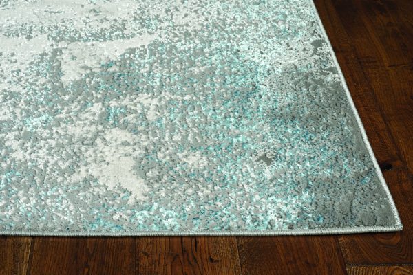 8' Round  Polypropylene Grey or  Ivory  Area Rug - Image 2